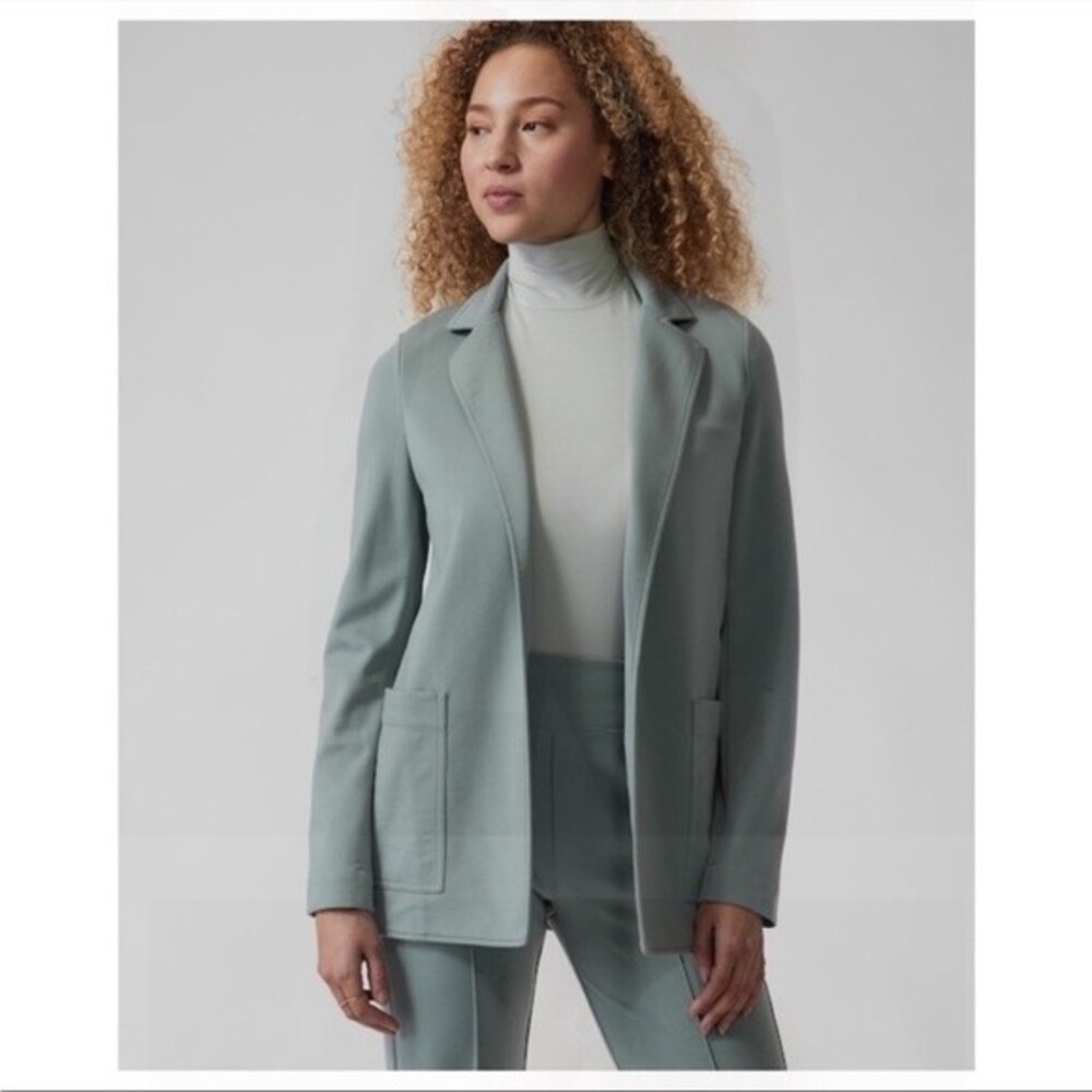 Athleta Eastbound Blazer in Minimalist Grey 2 NWOT